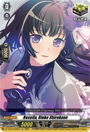 Roselia, Rinko Shirokane (EX) (DZ-BT03/EX20EN) - DZ-BT03: Dimensional Transcendence