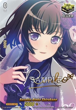 Roselia, Rinko Shirokane (EX) (Foil) (DZ-BT03/EX20EN-S) - DZ-BT03: Dimensional Transcendence