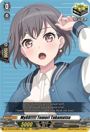 MyGO!!!!! Tomori Takamatsu (EX) (DZ-BT03/EX36EN) - DZ-BT03: Dimensional Transcendence