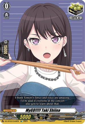 MyGO!!!!! Taki Shiina (EX) (DZ-BT03/EX40EN) - DZ-BT03: Dimensional Transcendence