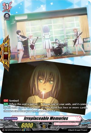 Irreplaceable Memories (EXP) (DZ-BT03/EXP01EN) - DZ-BT03: Dimensional Transcendence