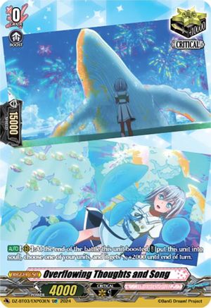 Overflowing Thoughts and Song (EXP) (DZ-BT03/EXP03EN) - DZ-BT03: Dimensional Transcendence