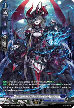 Illusory Lantern Demonic Lady, Forcalor (SR) (DZ-BT03/SR12EN) - DZ-BT03: Dimensional Transcendence