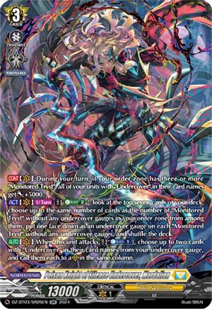 Poison Knight of Silence Undercover, Mordalion (SR) (DZ-BT03/SR26EN) - DZ-BT03: Dimensional Transcendence