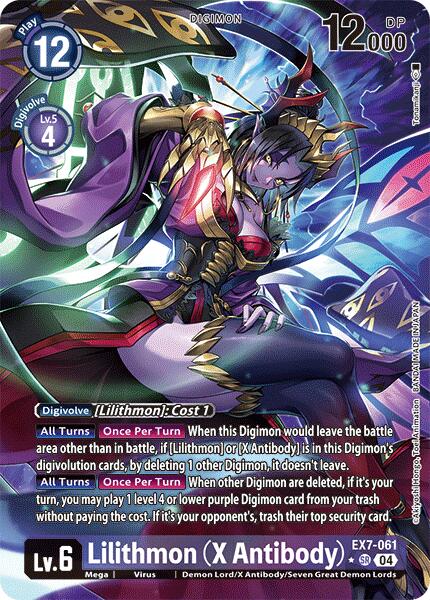Lilithmon (X Antibody) (Alternate Art) [EX07 - EX7-061 SR]