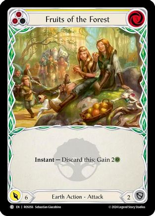 Fruits of the Forest (Yellow) (ROS056) - Rosetta Rainbow Foil