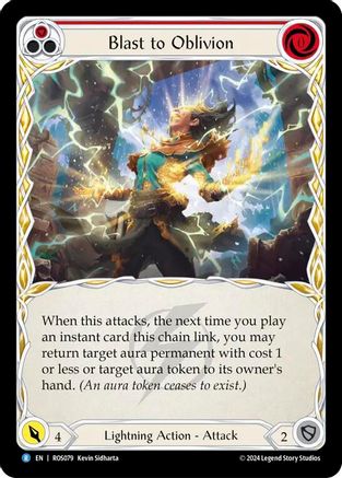 Blast to Oblivion (Red) (ROS079) - Rosetta Rainbow Foil