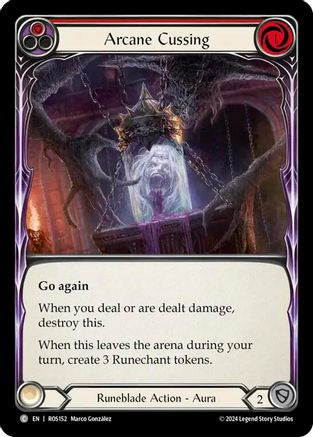 Arcane Cussing (Red) (ROS152) - Rosetta Rainbow Foil