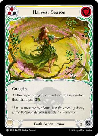 Harvest Season (Yellow) (ROS062) - Rosetta Rainbow Foil