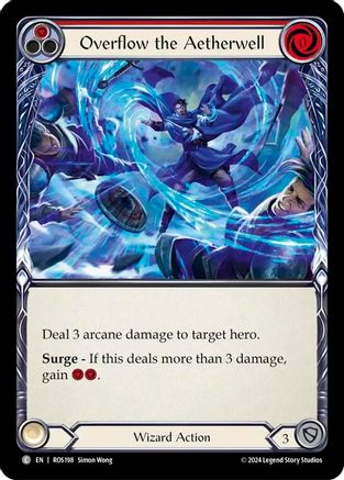 Overflow the Aetherwell (Red) (ROS198) - Rosetta Rainbow Foil