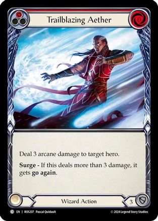 Trailblazing Aether (Red) (ROS207) - Rosetta Rainbow Foil