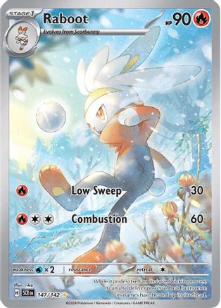 Raboot 147/142  - Holofoil SV07 Stellar Crown - Illustration Rare