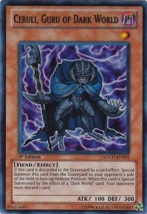 Ceruli, Guru of Dark World (SDGU-EN003) - Structure Deck: Gates of the Underworld 1st Edition