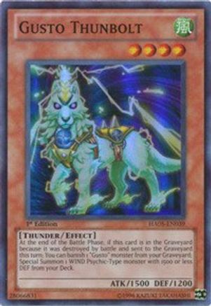 Gusto Thunbolt (HA05-EN039) - Hidden Arsenal 5: Steelswarm Invasion 1st Edition