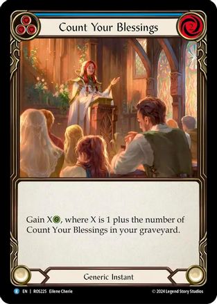 Count Your Blessings (Blue) (ROS225) - Rosetta Rainbow Foil