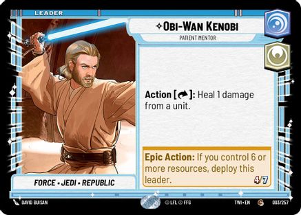 Obi-Wan Kenobi - Patient Mentor [TWI - 003/257]