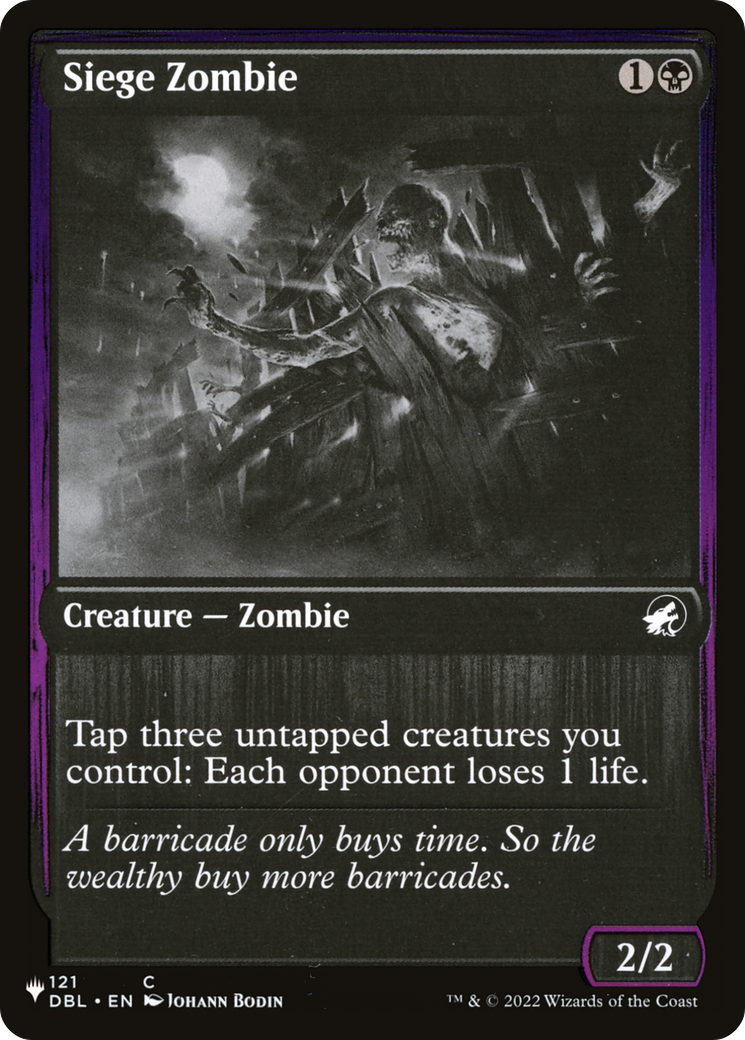 Siege Zombie [LIST - 121]