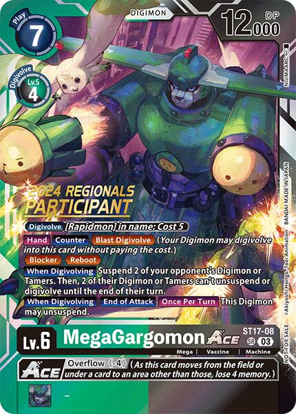 MegaGargomon ACE (2024 Regionals Participant) [ST-17 - ST17-08 SR]