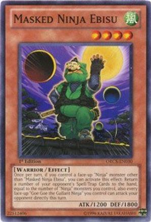 Masked Ninja Ebisu (ORCS-EN030) - Order of Chaos 1st Edition
