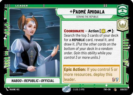 Padmé Amidala - Serving the Republic [TWI - 008/257]