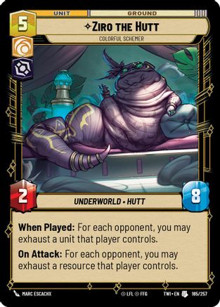 Ziro the Hutt - Colorful Schemer [TWI - 185/257]