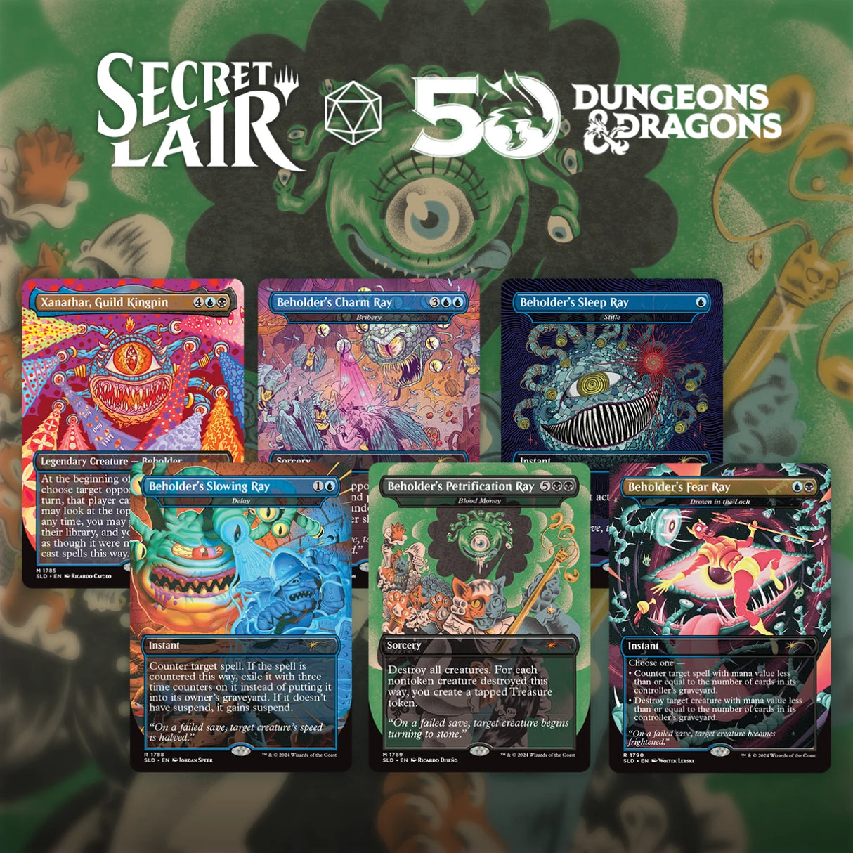 Secret Lair Drop: Secret Lair x Dungeons & Dragons: Death is in the Eyes of the Beholder I - Rainbow Foil Edition [SLD - N/A]