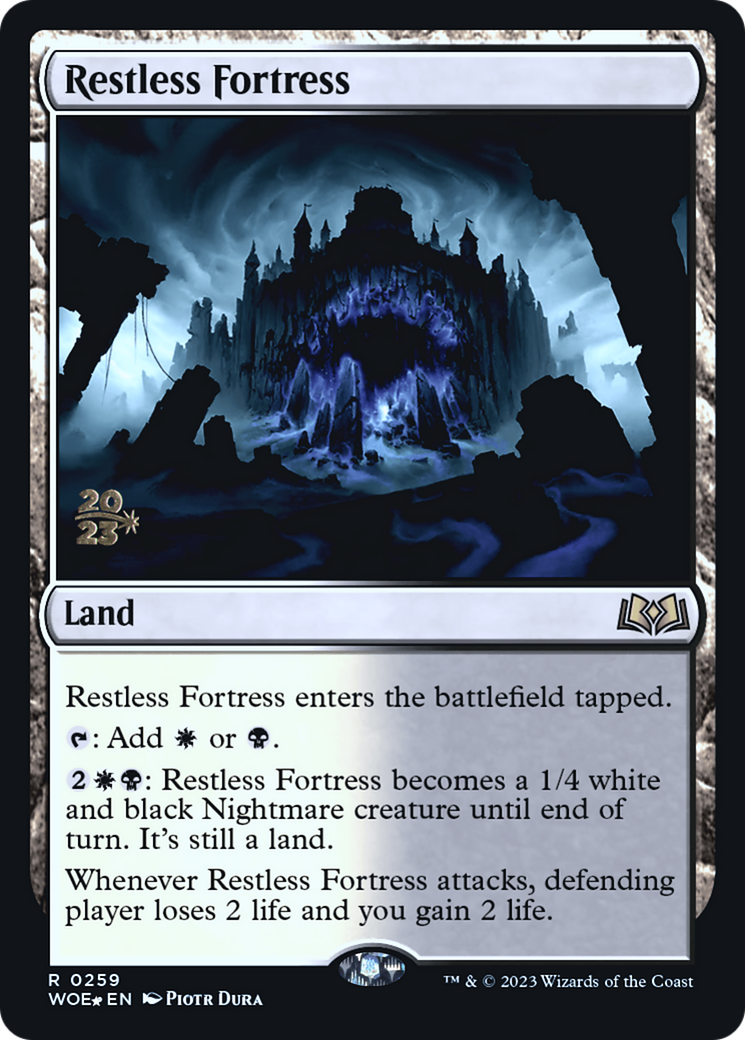 Restless Fortress (PRE-259) - Wilds of Eldraine Promos Foil