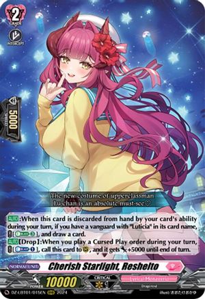 Cherish Starlight, Reshelto (DZ-LBT01/015EN) - DZ-LBT01: Lyrical Monasterio Sparkling Stars!