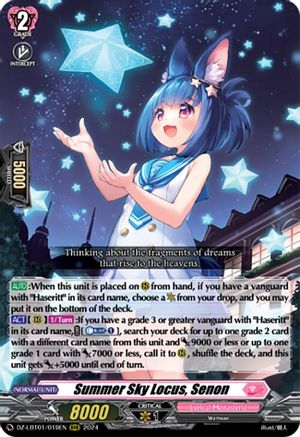 Summer Sky Locus, Senon (DZ-LBT01/019EN) - DZ-LBT01: Lyrical Monasterio Sparkling Stars!