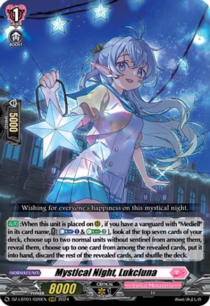 Mystical Night, Lukcluna (DZ-LBT01/020EN) - DZ-LBT01: Lyrical Monasterio Sparkling Stars!