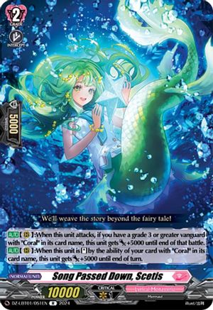 Song Passed Down, Scetis (DZ-LBT01/051EN) - DZ-LBT01: Lyrical Monasterio Sparkling Stars!