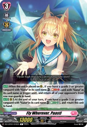 Fly Wherever, Paasti (DZ-LBT01/070EN) - DZ-LBT01: Lyrical Monasterio Sparkling Stars!