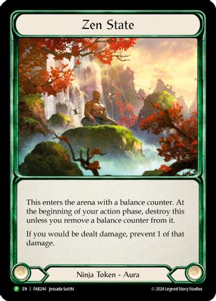 Zen State - FAB244 (FAB244) - Flesh and Blood: Promo Cards Rainbow Foil