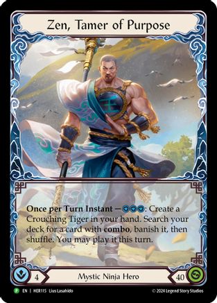 Zen, Tamer of Purpose - HER115 (HER115) - Flesh and Blood: Promo Cards Rainbow Foil