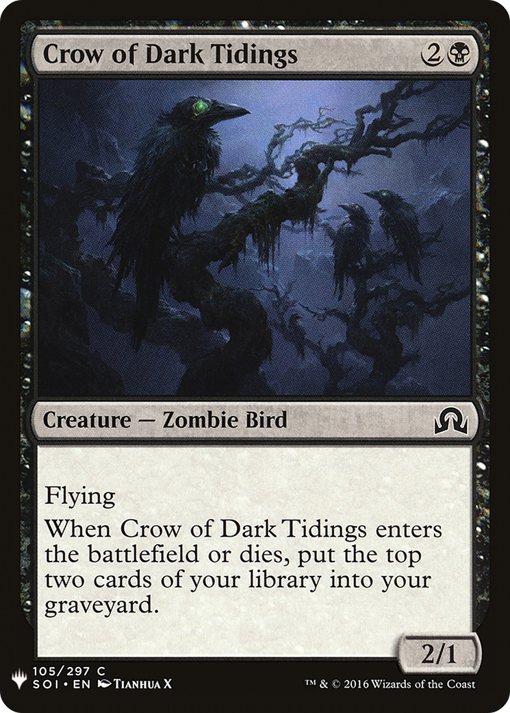Crow of Dark Tidings [LIST - 105]