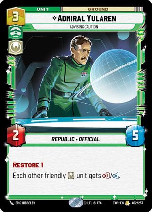 Admiral Yularen - Advising Caution [TWI - 092/257]