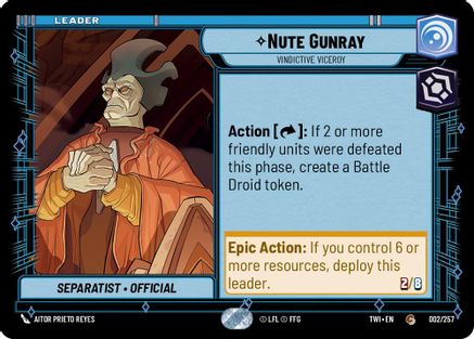 Nute Gunray - Vindictive Viceroy [TWI - 002/257]