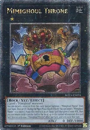 Mimighoul Throne (Quarter Century Secret Rare) [ROTA - ROTA-EN094]