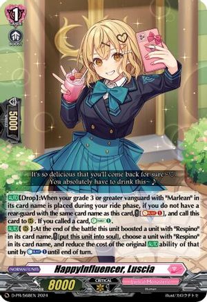 HappyInfluencer, Luscia (D-PR/568EN) - D Promo Cards