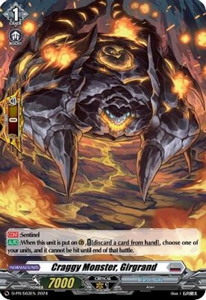 Craggy Monster, Girgrand (Foil) (D-PR/563EN) - D Promo Cards