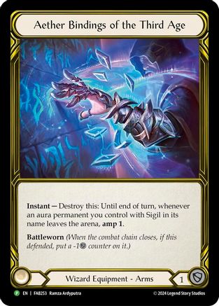 Aether Bindings of the Third Age (Golden) - FAB253 (FAB253) - Flesh and Blood: Promo Cards Cold Foil