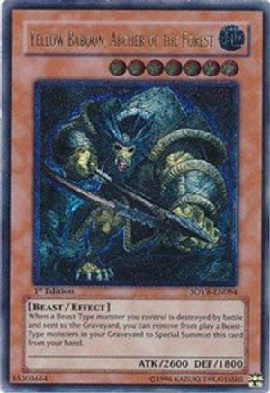 Yellow Baboon, Archer of the Forest (UTR) [SOVR - SOVR-EN084]