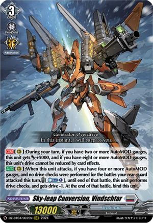 Sky-leap Conversion, Vindschtar [DZ-BT04 - DZ-BT04/007EN]