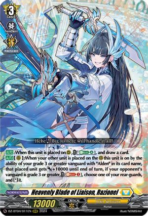 Heavenly Blade of Liaison, Razionel (DZ-BT04/011EN) - DZ-BT04: Destined Showdown