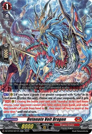 Detonate Volt Dragon (DZ-BT04/021EN) - DZ-BT04: Destined Showdown