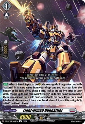 Light-armed Gunbattler [DZ-BT04 - DZ-BT04/054EN]