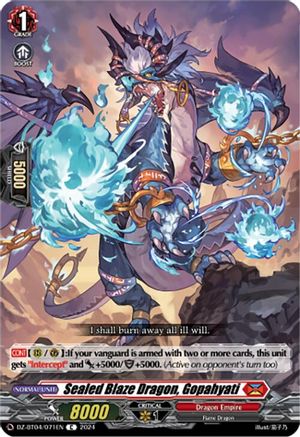 Sealed Blaze Dragon, Gopahyati (DZ-BT04/071EN) - DZ-BT04: Destined Showdown