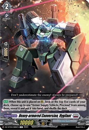 Heavy-armored Conversion, Vygilant (DZ-BT04/086EN) - DZ-BT04: Destined Showdown