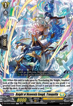 Knight of Heavenly Sough, Tranquilia (DZ-BT04/098EN) - DZ-BT04: Destined Showdown
