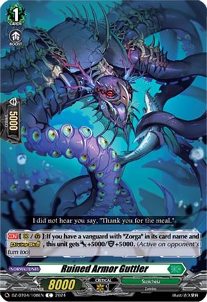 Ruined Armor Guttler (DZ-BT04/108EN) - DZ-BT04: Destined Showdown